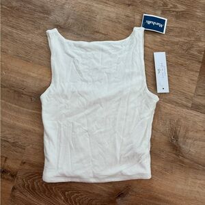 White Basic Tank Top
